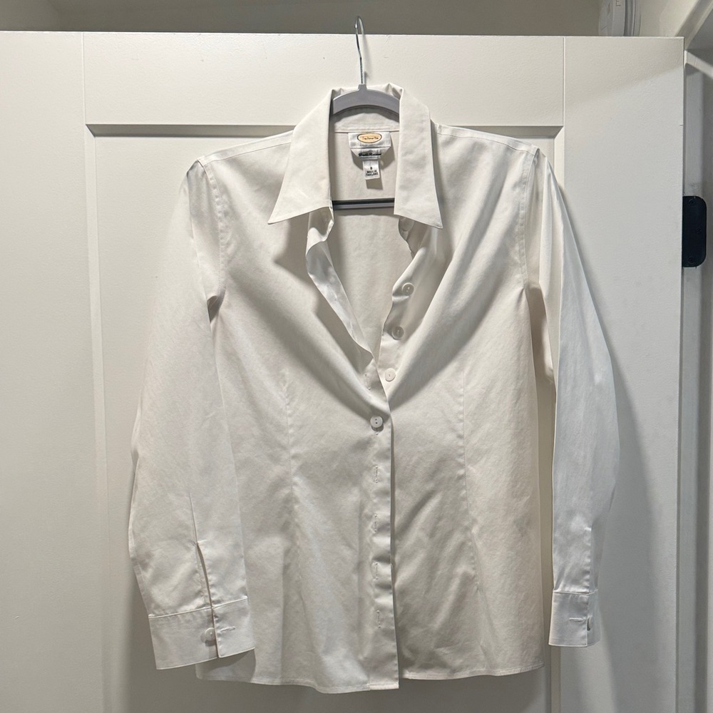 Talbots White Button Down